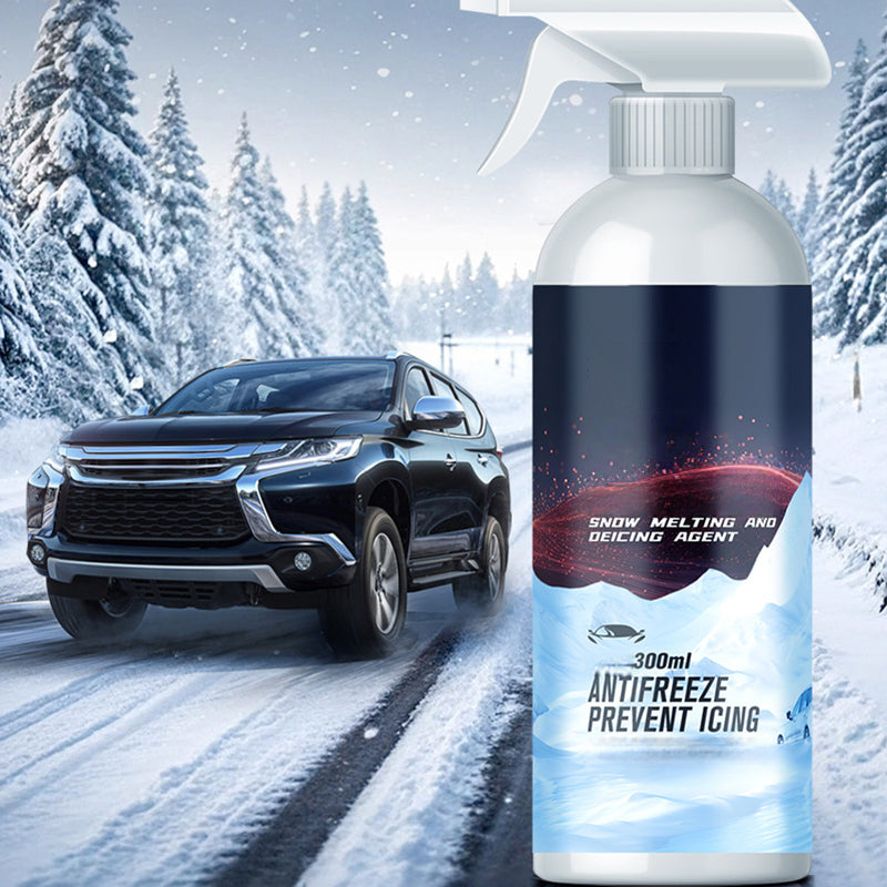 Windshield De-Icer Spray Instant Ice Removal Water-Based Paint-Safe