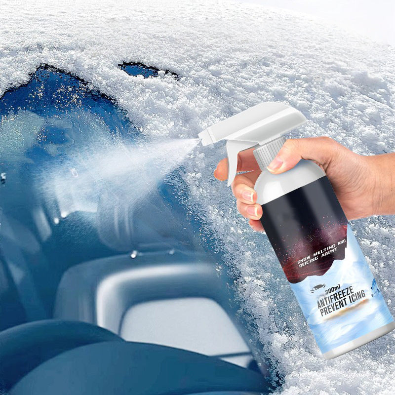 Windshield De-Icer Spray Instant Ice Removal Water-Based Paint-Safe