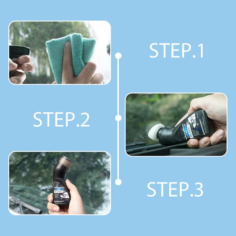 Windshield Rain Repellent Spray Hydrophobic Streak-Free 2-Pack