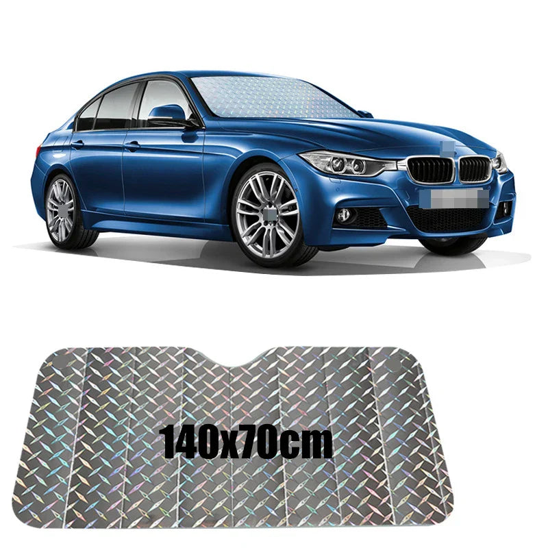 Windshield Sunshade Multi-Layer Reflective Aluminum UV & Heat Protection