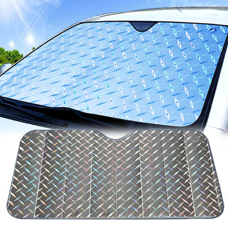 Windshield Sunshade Multi-Layer Reflective Aluminum UV & Heat Protection