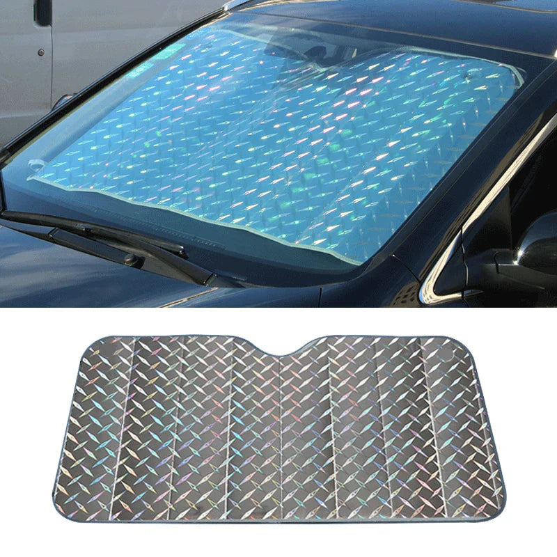 Windshield Sunshade Multi-Layer Reflective Aluminum UV & Heat Protection