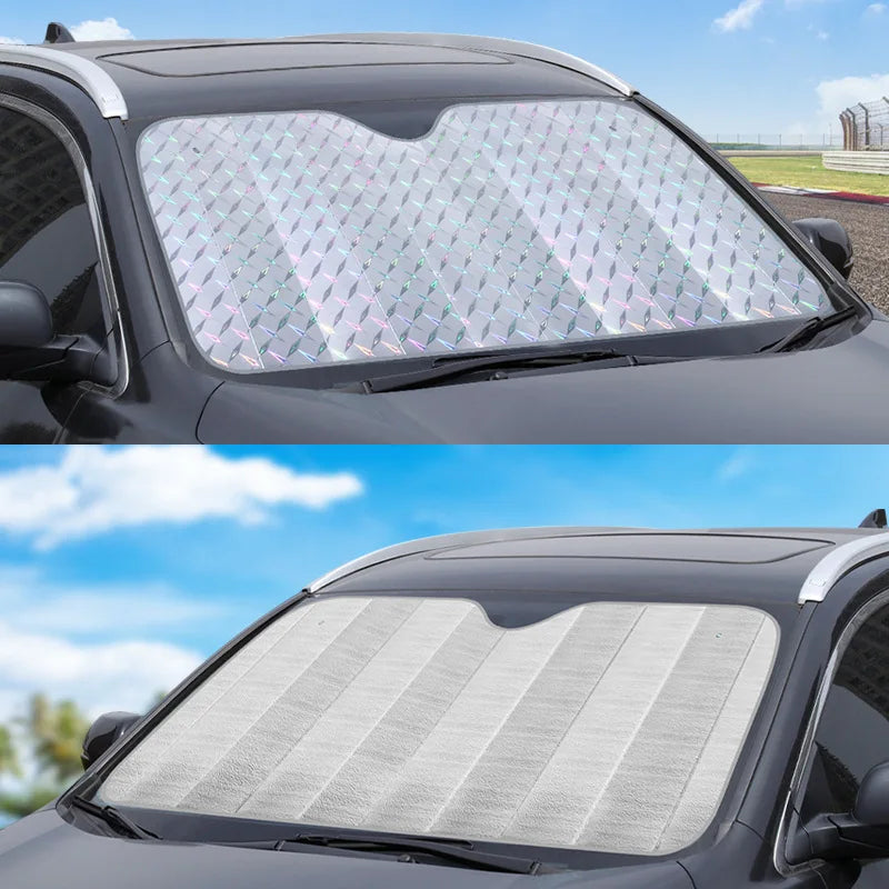 Windshield Sunshade Multi-Layer Reflective Aluminum UV & Heat Protection
