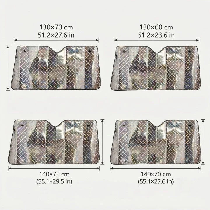 Windshield Sunshade Reflective Aluminum & UV Protection