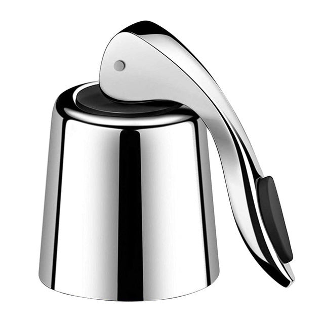 Wine Bottle Stopper Stainless Steel Airtight Silicone Seal