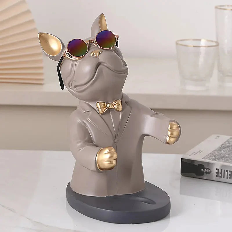 Wine Glass Holder Handcrafted Dog-Shaped Secure Hold