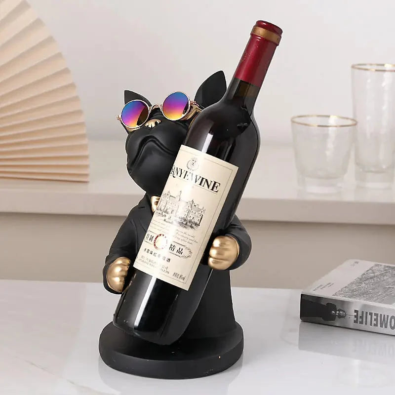 Wine Glass Holder Handcrafted Dog-Shaped Secure Hold