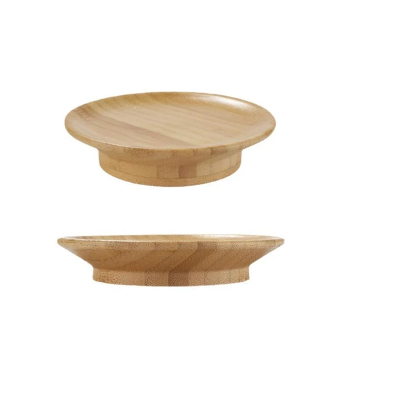 Wine Glass Lid Set Bamboo 2-in-1 Lid & Coaster