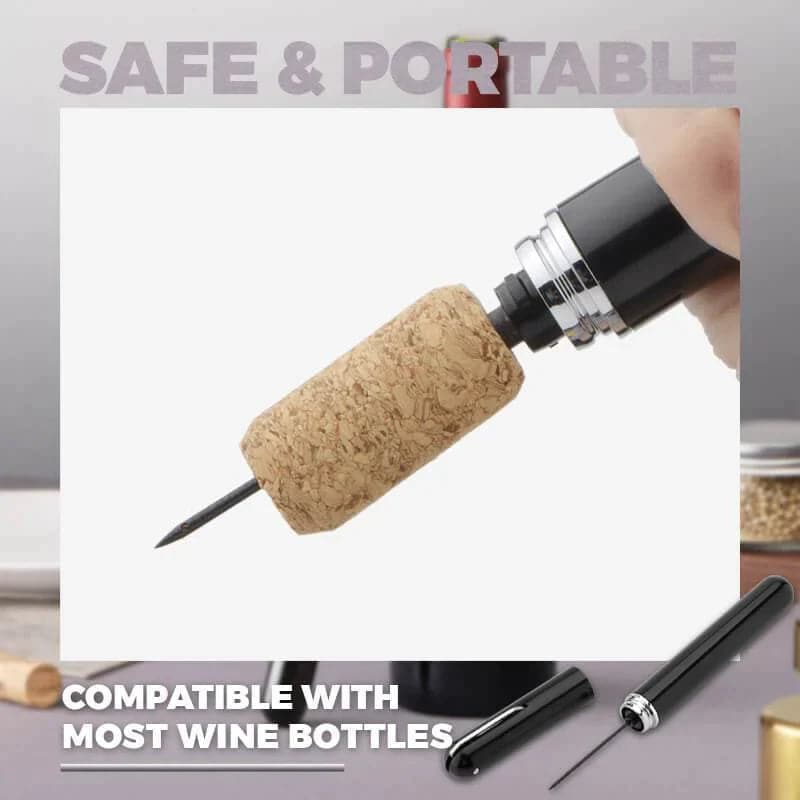 Wine Opener Air Pressure Stainless Steel Needle & Cap