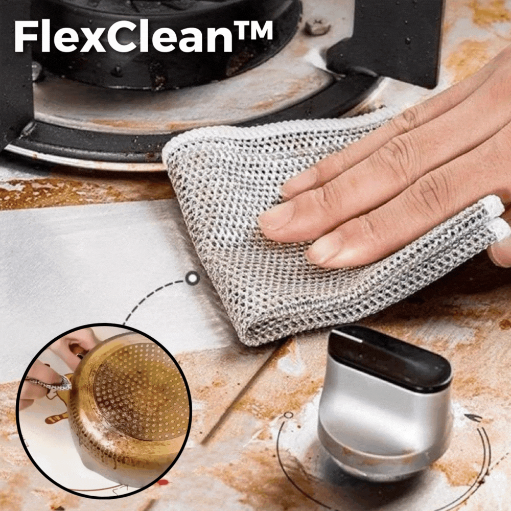 Wire Cleaning Cloths Diamond Mesh Non-Scratch Pack of 4