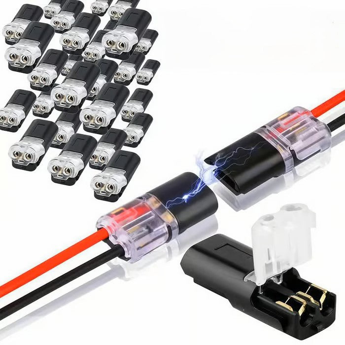 Wire Connector Set Tool-Free Quick-Connect Stranded & Solid Wire