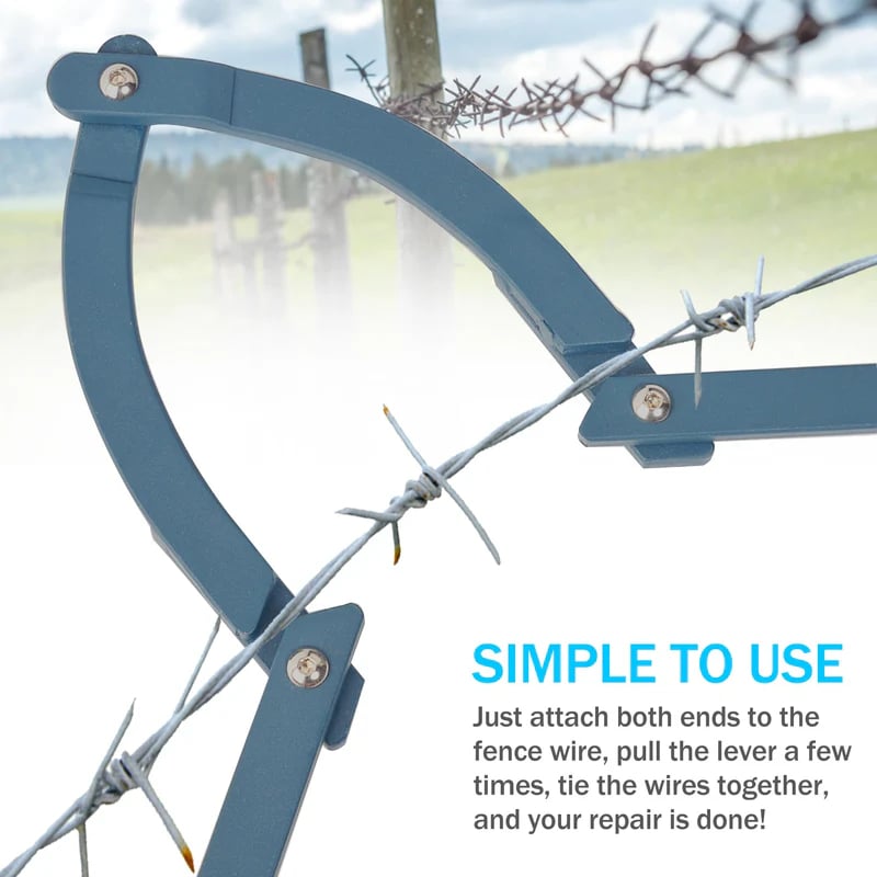 Wire Fence Tensioner Weather-Resistant Iron Easy DIY