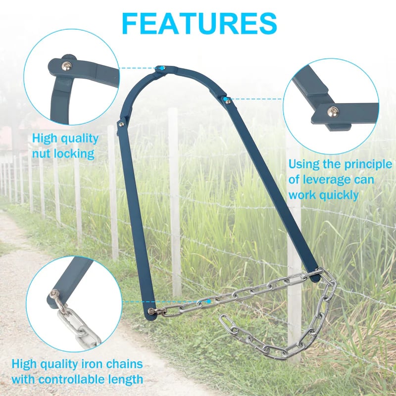 Wire Fence Tensioner Weather-Resistant Iron Easy DIY