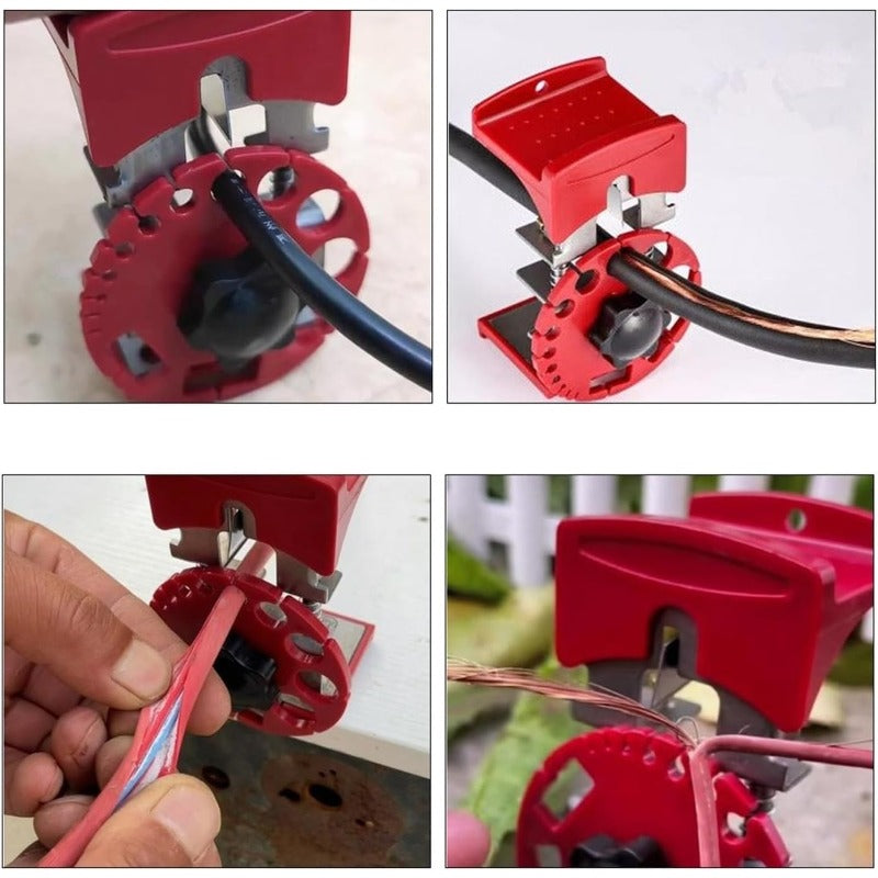 Wire Stripper Adjustable Cutting Depth & Replaceable Blades