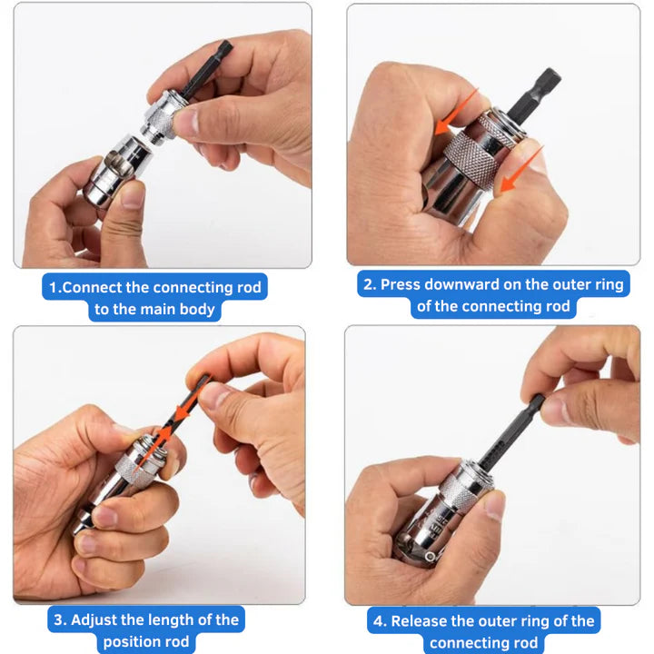 Wire Stripper Set Drill-Compatible Twist-Lock 5-Piece