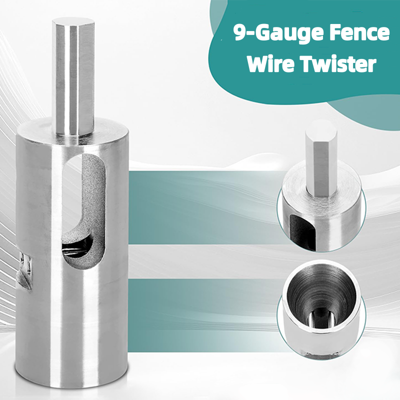 Wire Tensioner Drill Attachment Hardened Steel 9-Gauge