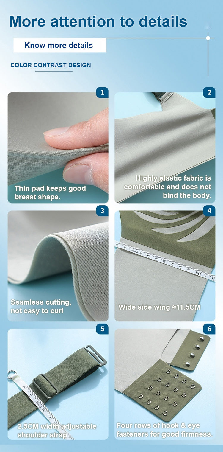 Wireless Bra Seamless Breathable Support