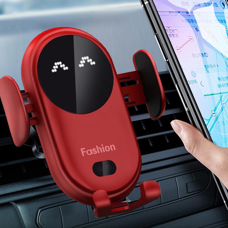 Wireless Car Charger 15W Fast Charge Auto Clamp