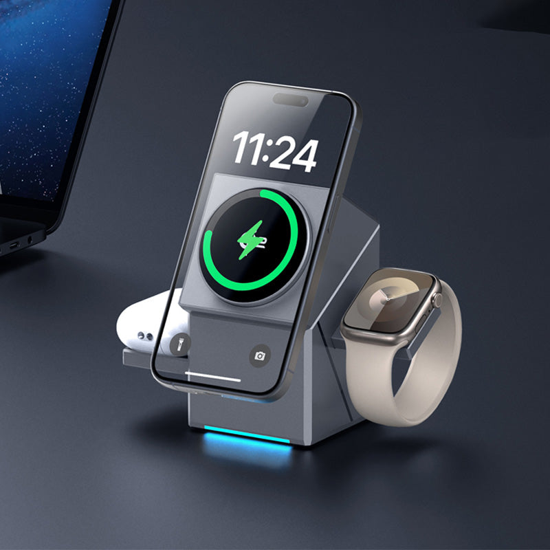 Wireless Charger 3-in-1 MagSafe Foldable Stand