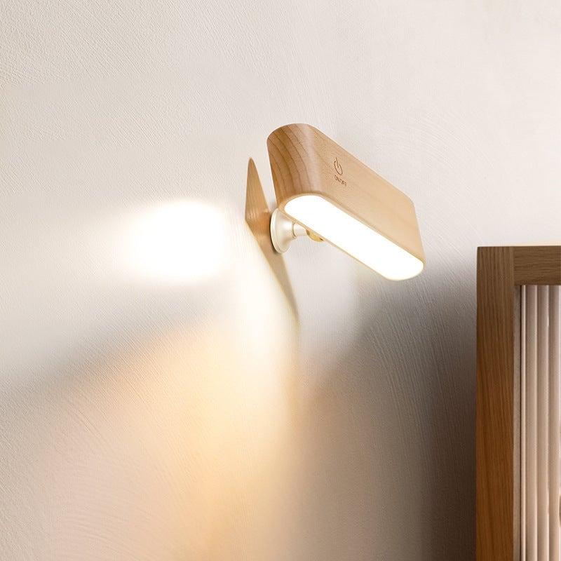 Wireless Charging Dock Solid Wood Magnetic Snap