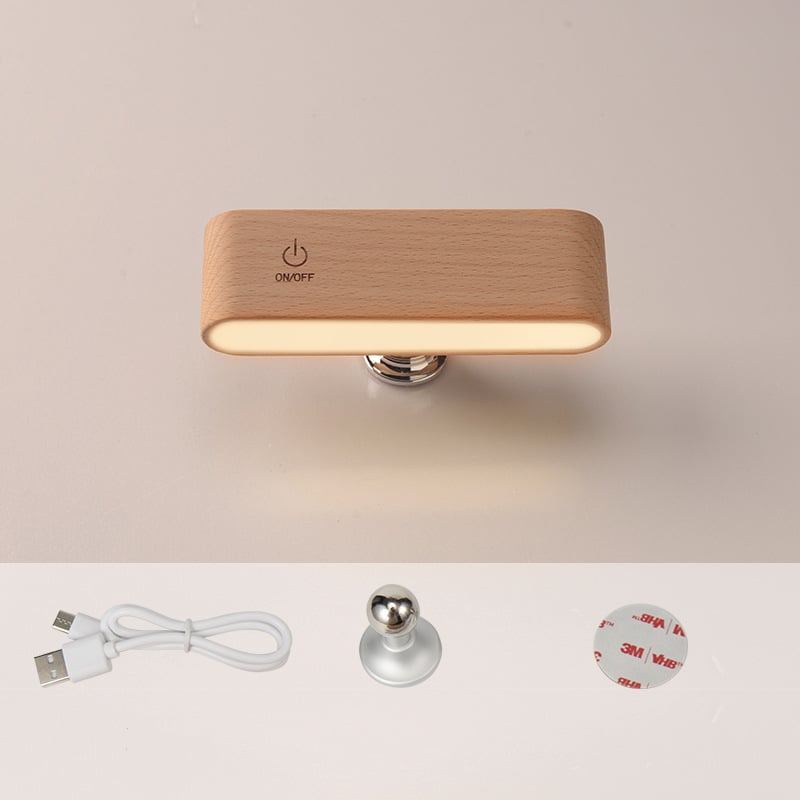 Wireless Charging Dock Solid Wood Magnetic Snap