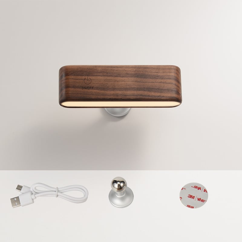 Wireless Charging Dock Solid Wood Magnetic Snap