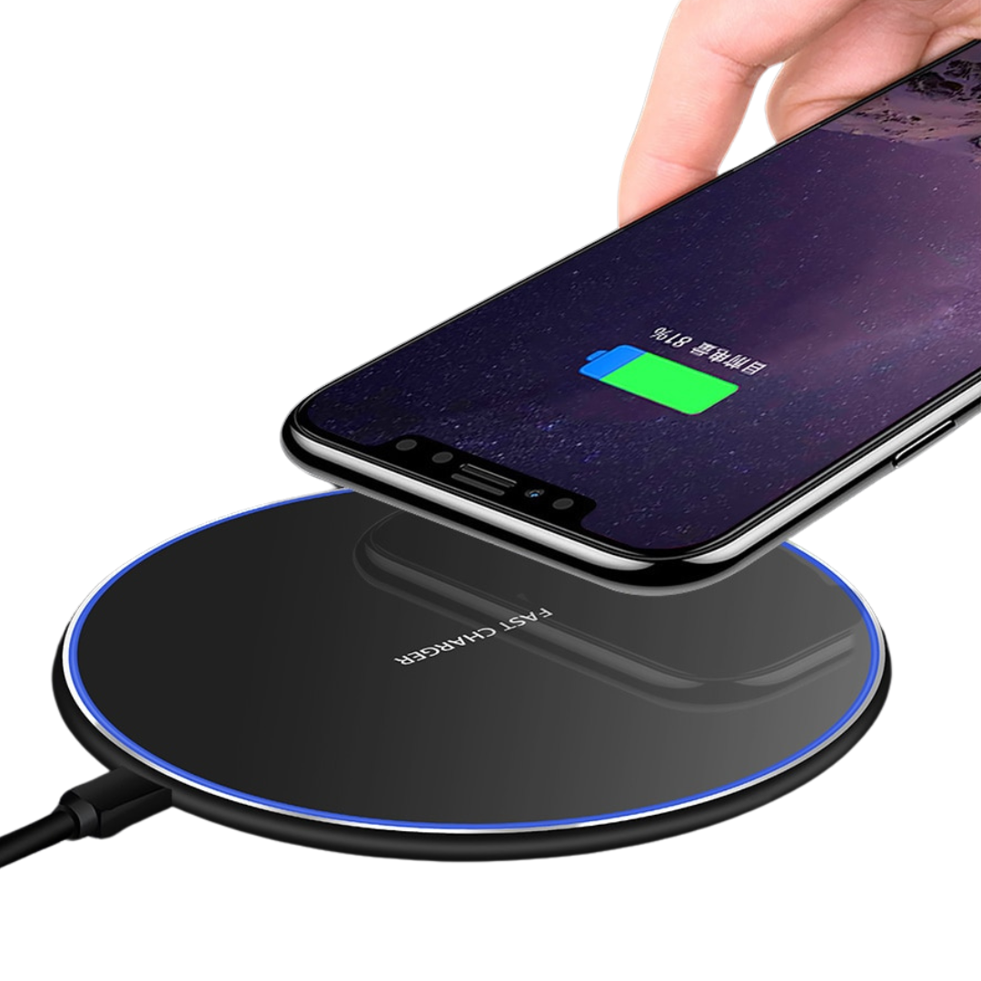 Wireless Charging Pad 30W Fast Charging LED Ring