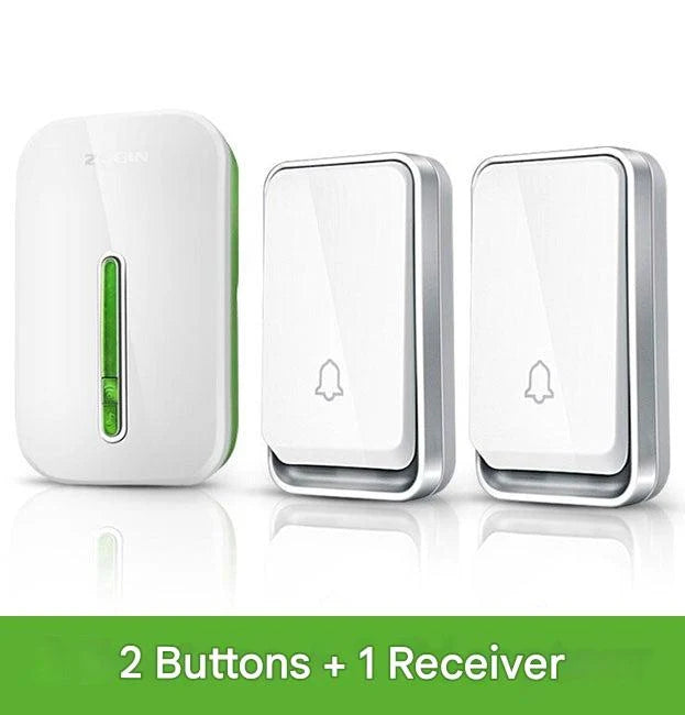 Wireless Doorbell Kinetic-Powered & Battery-Free 394 Ft Range