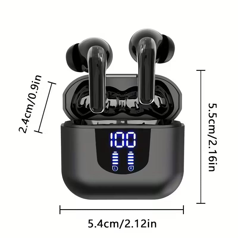Wireless Earbuds 30-Hour Battery Clear Stereo & Mic
