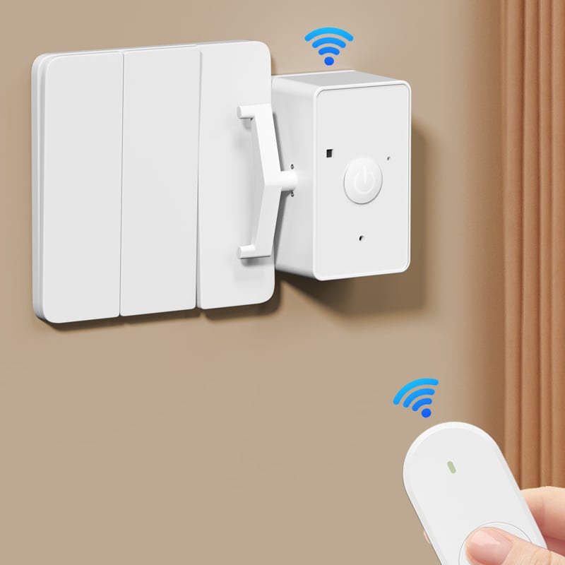 Wireless Light Switch One-Button Long Range USB Rechargeable