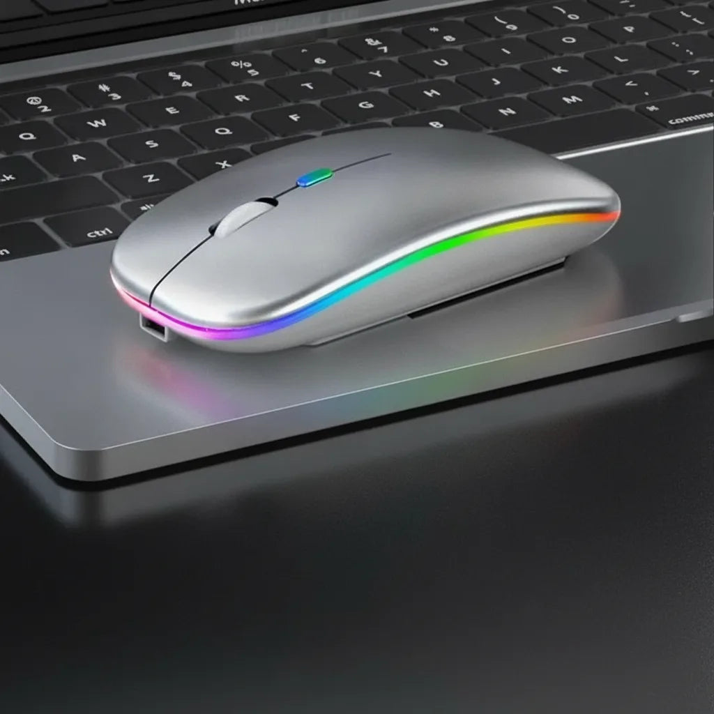 Wireless Mouse Rechargeable Bluetooth 5.2 & 2.4 GHz Ergonomic