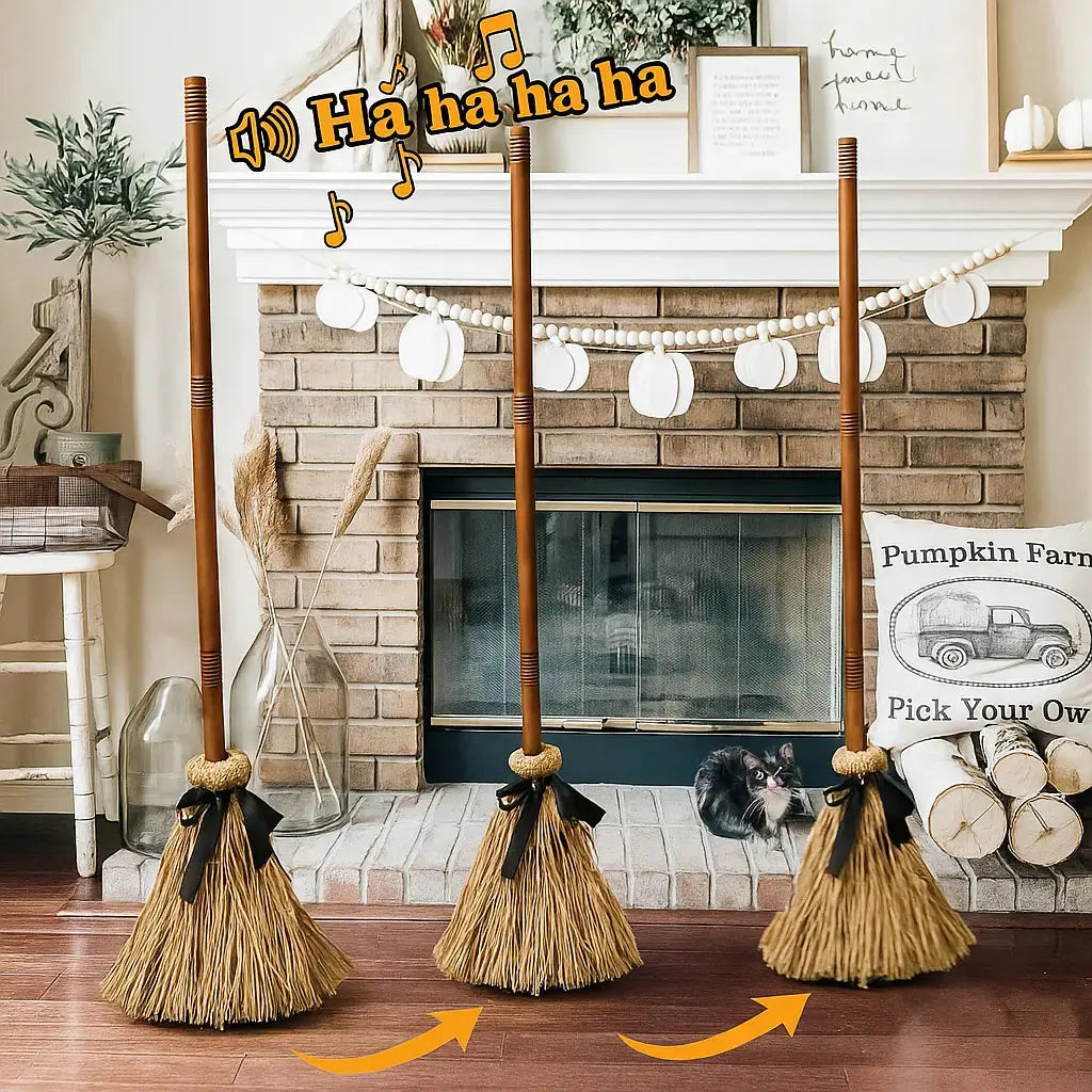 Witch Broom Floating Sound & Touch Activated