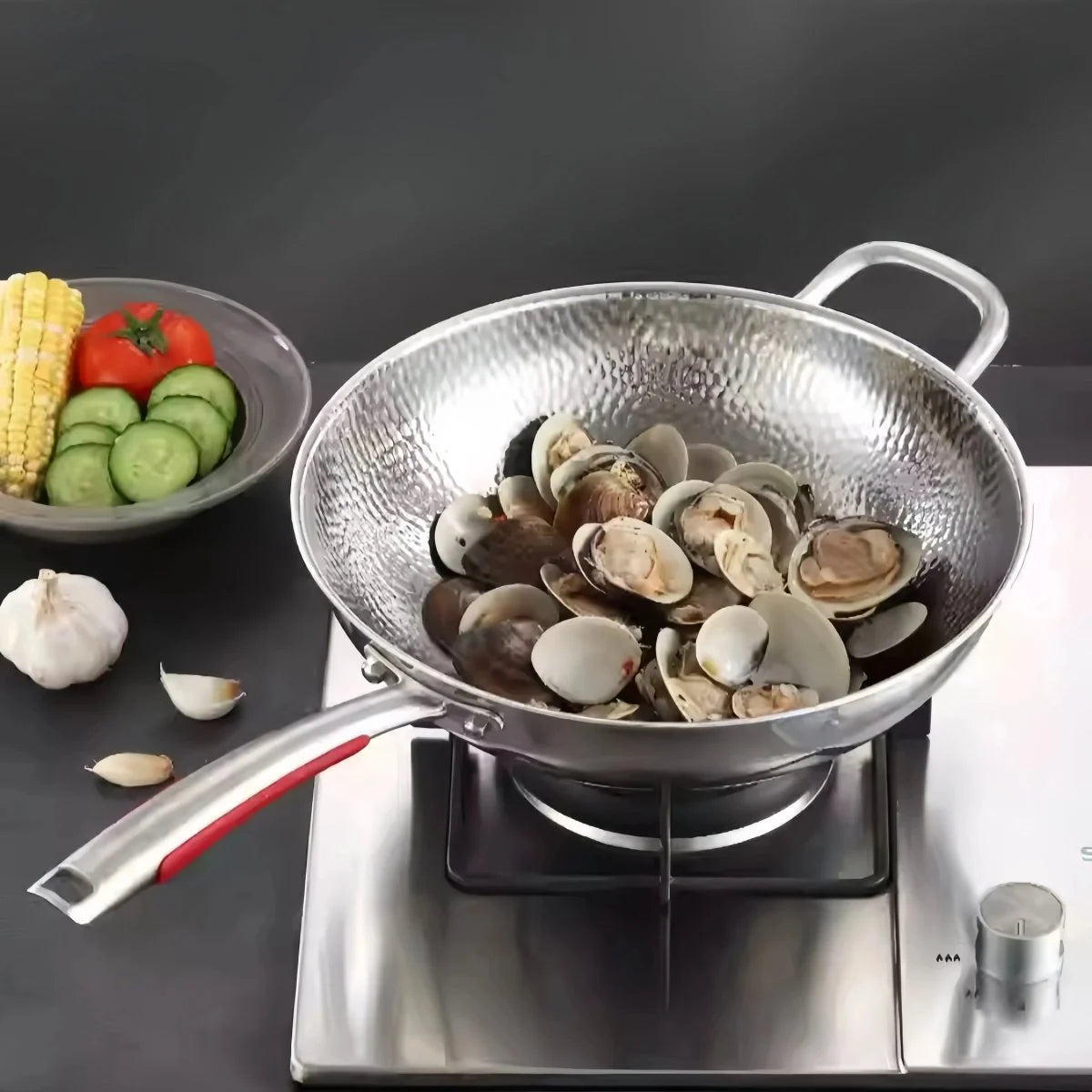 Wok Pure Titanium Naturally Non-Stick Induction Compatible