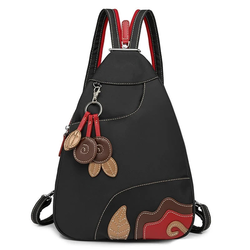 Women's Backpack Convertible 3-Way Multi-Compartment Weather-Resistant Nylon