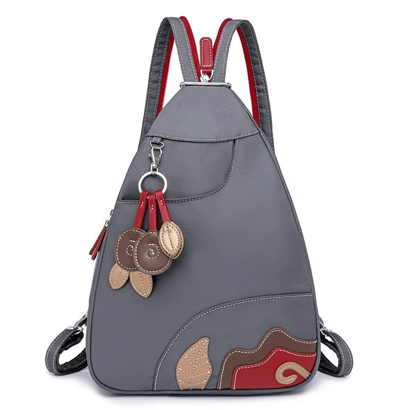 Women's Backpack Convertible 3-Way Multi-Compartment Weather-Resistant Nylon