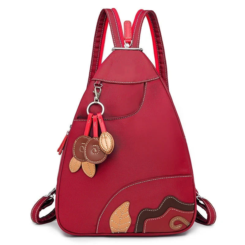 Women's Backpack Convertible 3-Way Multi-Compartment Weather-Resistant Nylon