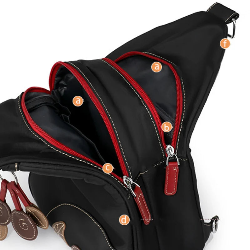 Women's Backpack Convertible 3-Way Multi-Compartment Weather-Resistant Nylon