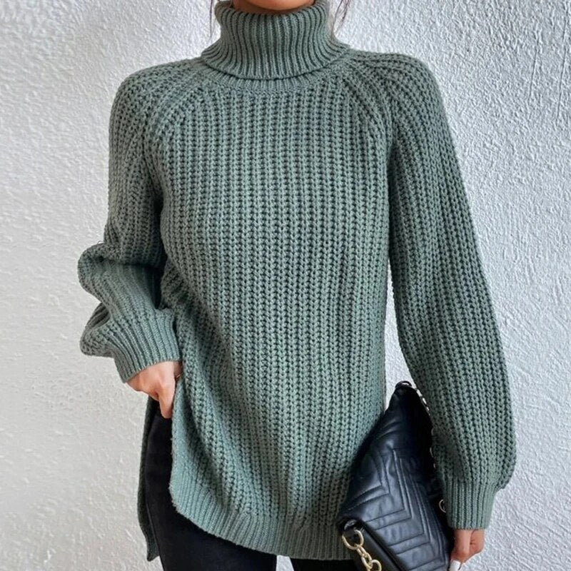 Women's Sweater Thick Cozy Crewneck Relaxed Fit