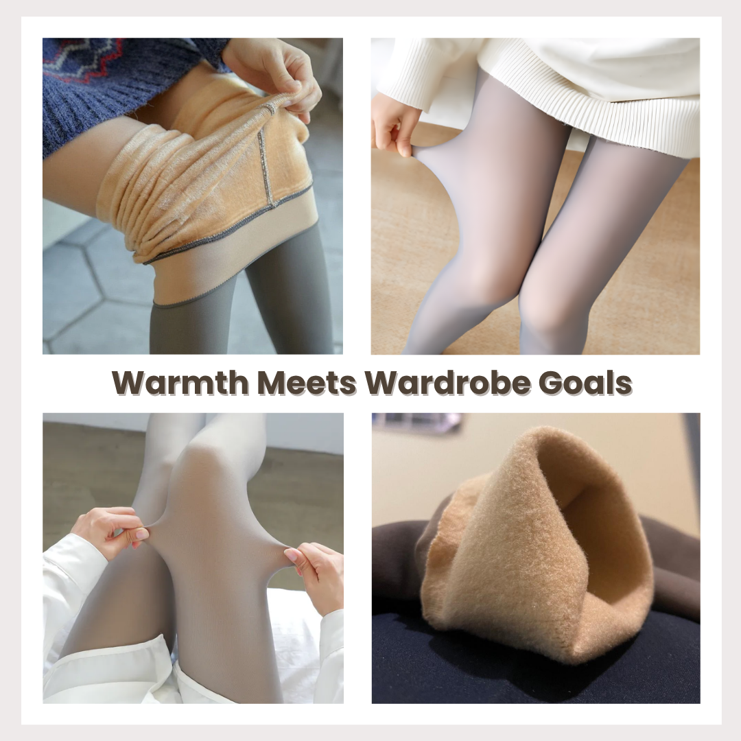 Women's Tights Fleece-Lined Seamless Sheer Look