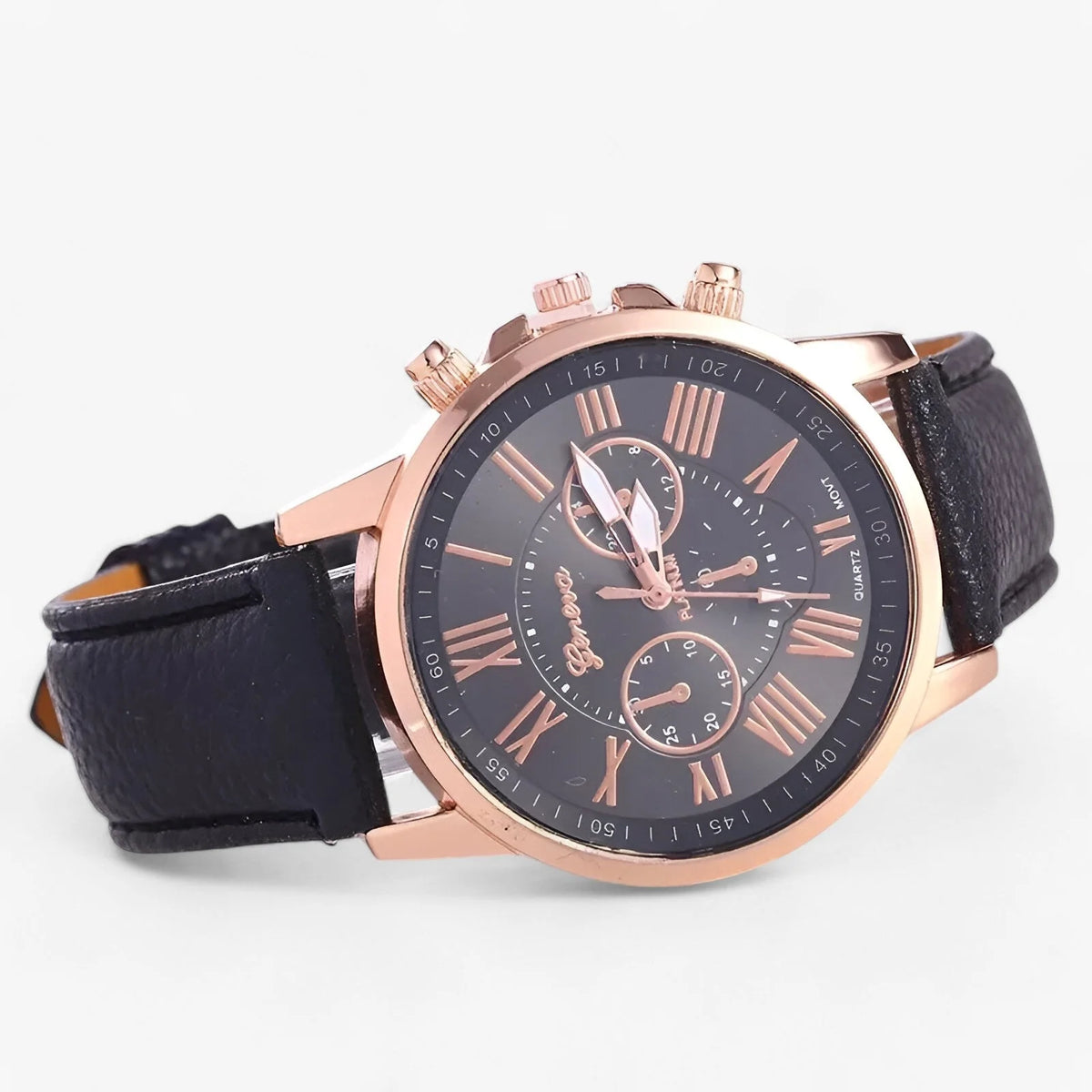 Women's Watch Soft Genuine Leather Strap Waterproof Date Display