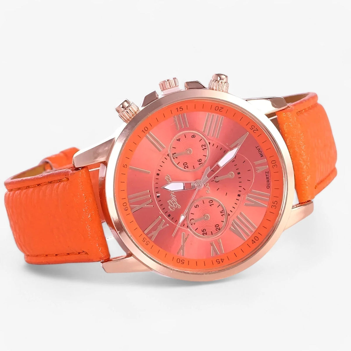 Women's Watch Soft Genuine Leather Strap Waterproof Date Display