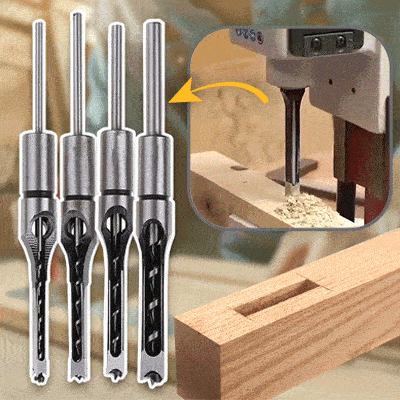 Wood Drill Bit Set Square-Hole Carbon Steel