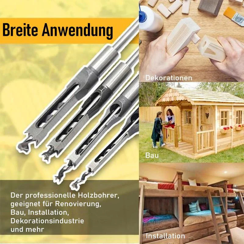 Wood Drill Bit Set Square-Hole Carbon Steel