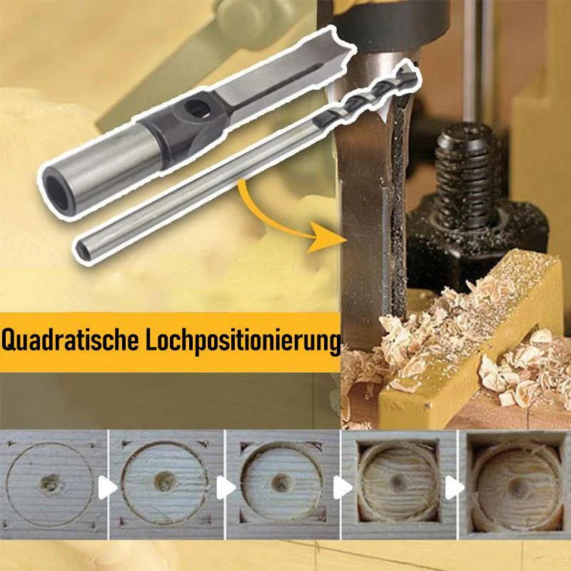 Wood Drill Bit Set Square-Hole Carbon Steel