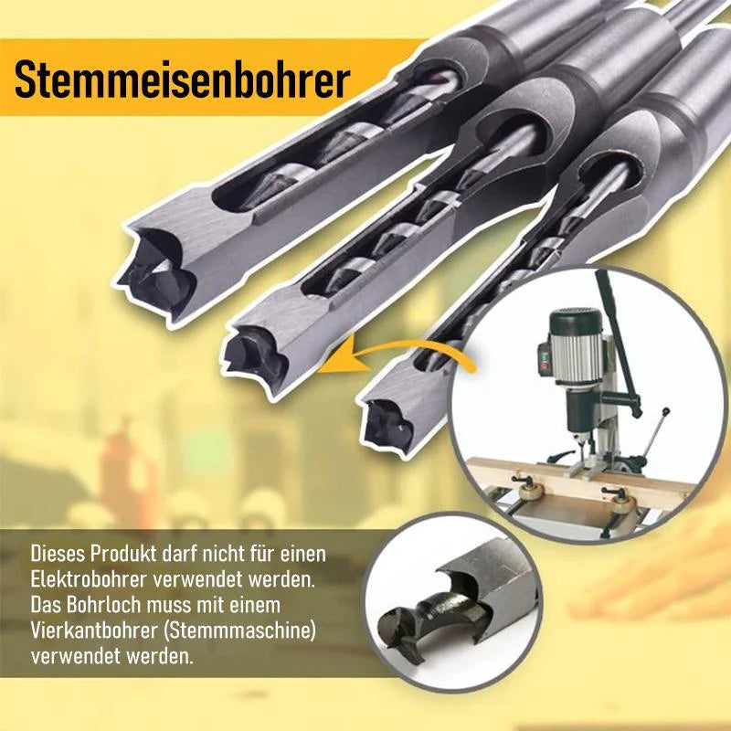 Wood Drill Bit Set Square-Hole Carbon Steel