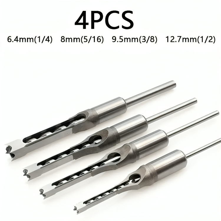 Wood Drill Bit Set Square-Hole Carbon Steel