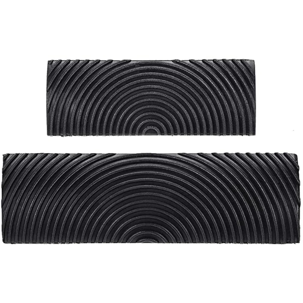 Wood Grain Roller Set Natural Rubber Two Sizes