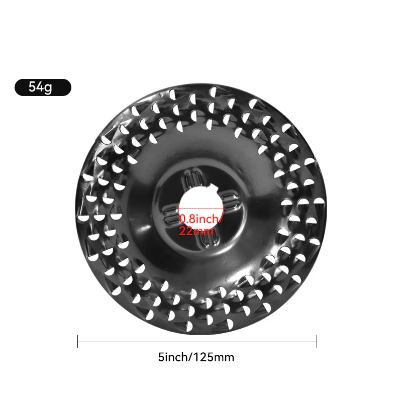 Wood Grinding Disc 125 mm Carbide Hollow Tooth
