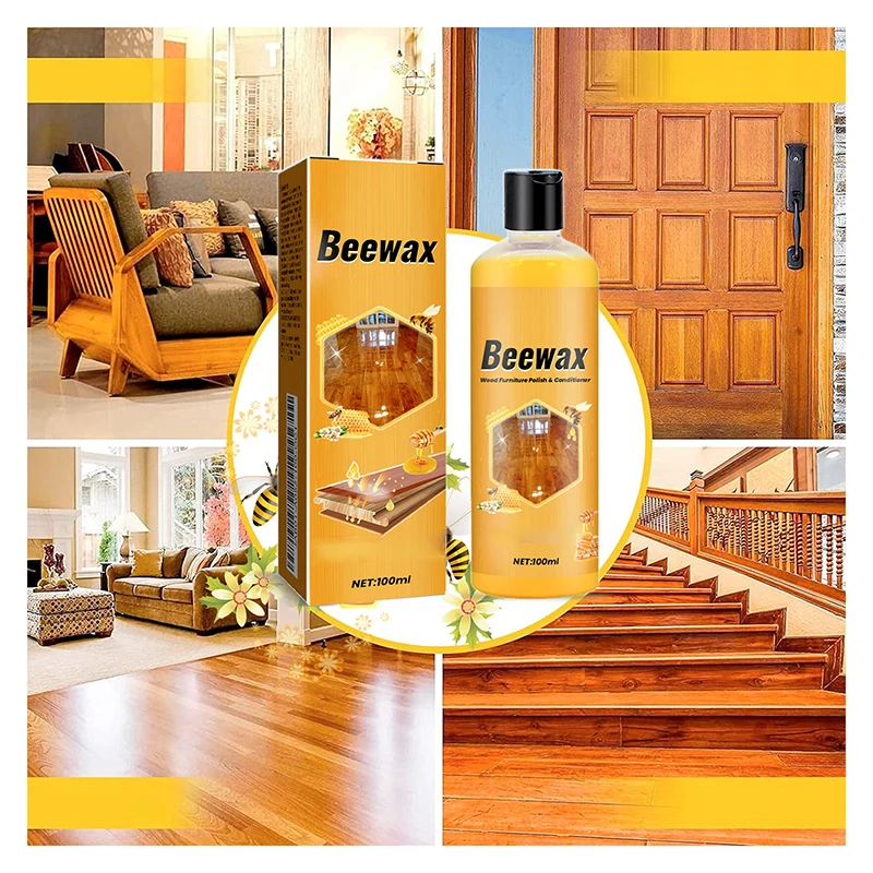Wood Polish Beeswax Formula Restores Shine