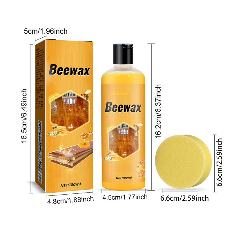 Wood Polish Beeswax With Polishing Sponge 100 ml
